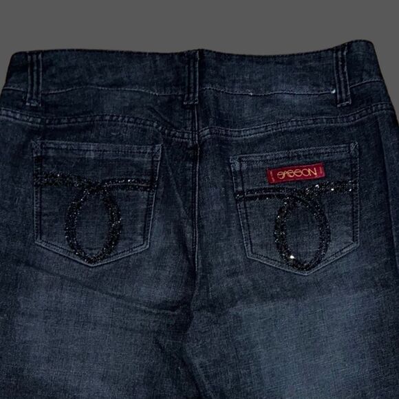 Vintage Sassoon Black Denim Straight Leg Hustle Jeans Size 12 33x30 - Picture 4 of 5